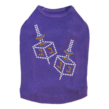 Dreidel - Small (Blue, Silver, & Gold) - Dog Tank