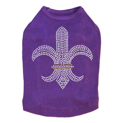 Fleur de Lis (Rhinestones & Nailheads) - Dog Tank