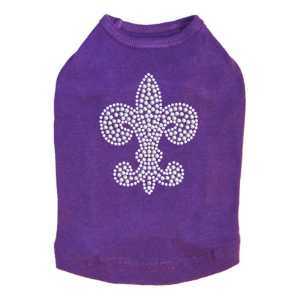 Fleur de Lis (Rhinestone & Rhinestuds) - Dog Tank