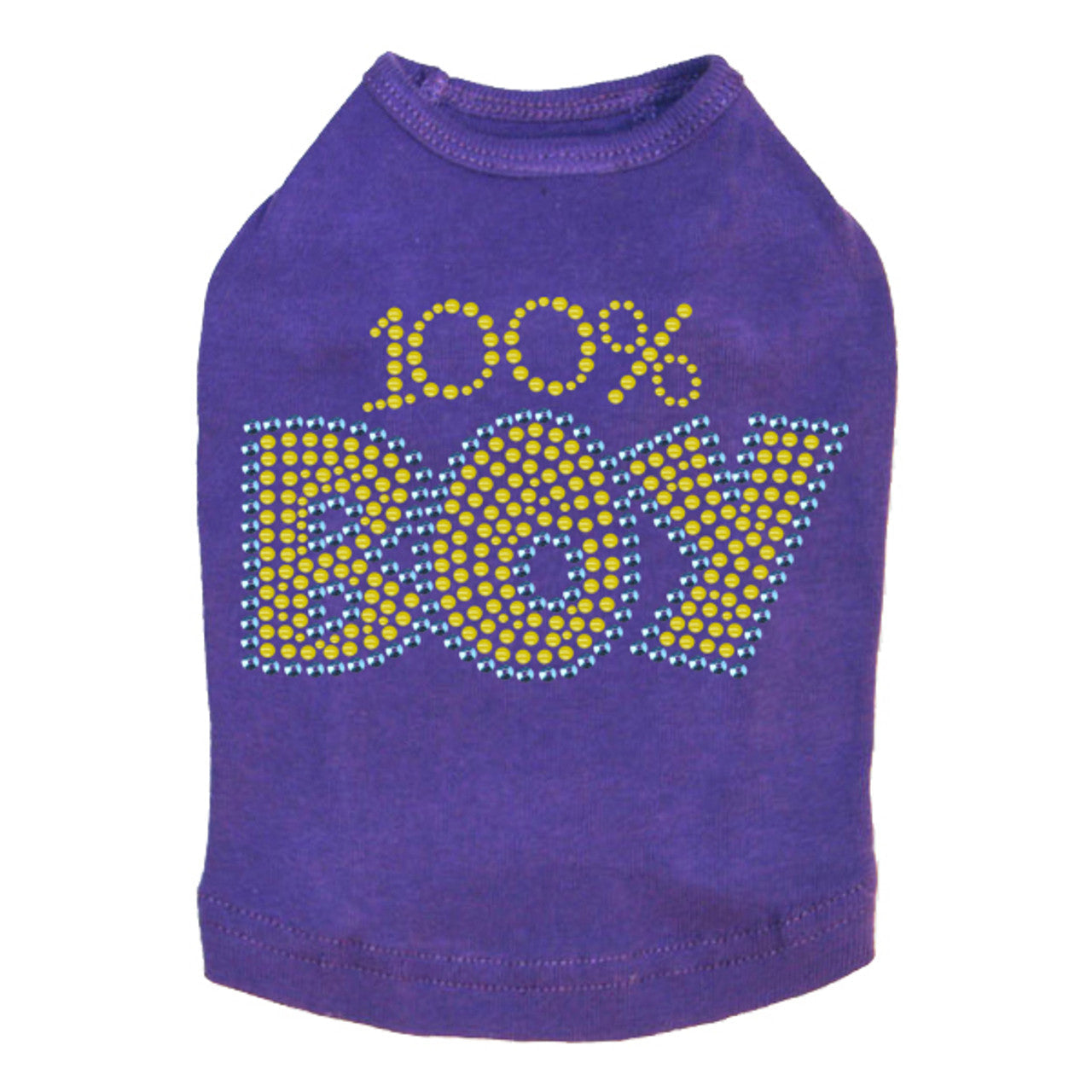 100% Boy - Dog Tank Purple