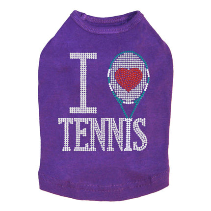 I Love Tennis - Dog Tank