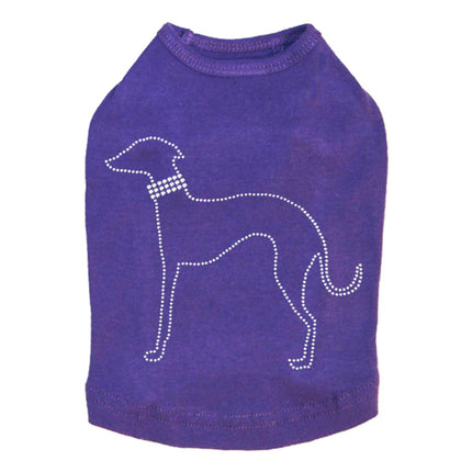 Greyhound Outline - Dog Tank