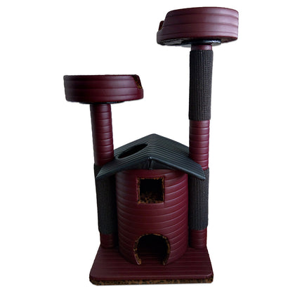 Queen's Kastle Deluxe Luxury Cat Tower with 2 Cat Beds