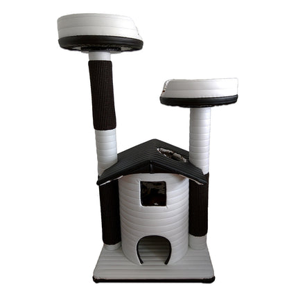 Queen's Kastle Deluxe Luxury Cat Tower with 2 Cat Beds