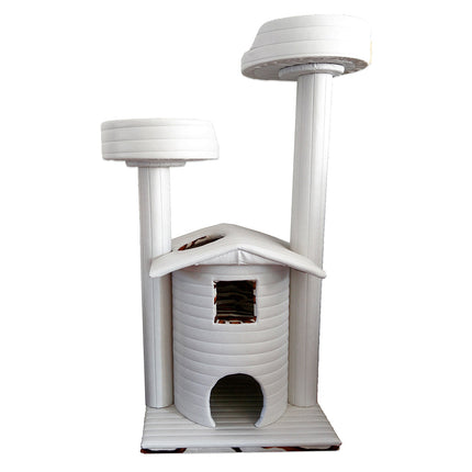 Queen's Kastle Deluxe Luxury Cat Tower with 2 Cat Beds