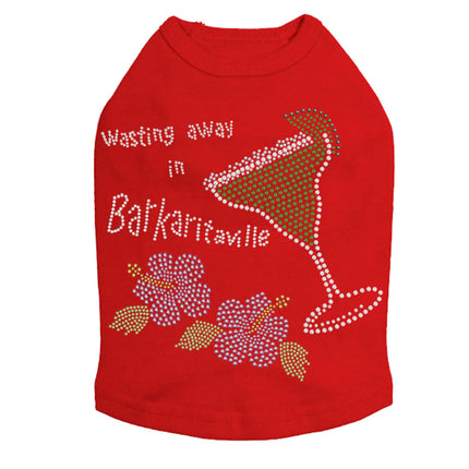 Wasting Away in Barkaritaville Hibiscus - Dog Tank