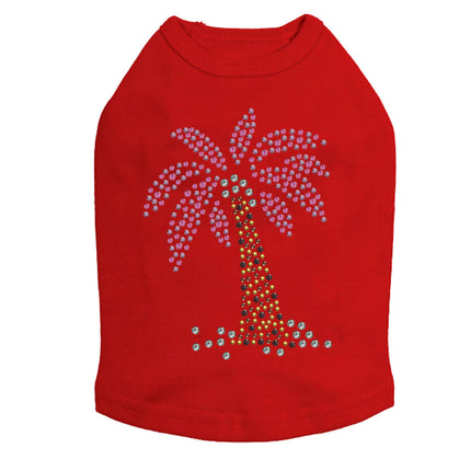 Palm Tree (Pink) Dog Tank