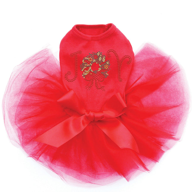 Joy Christmas Wreath - Custom Tutu