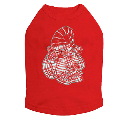 Santa Face with Curly Beard - Dog Tank