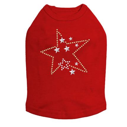 Gold & Silver Stars - Dog Tank