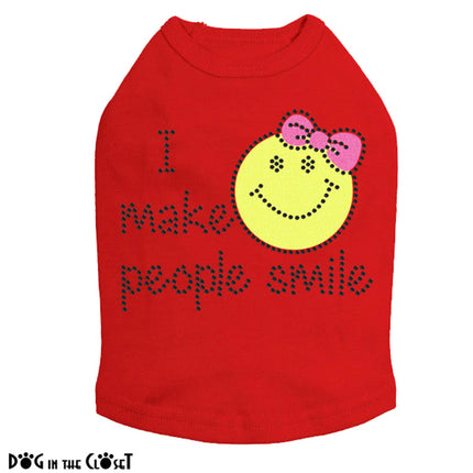 I Make People Smile (Girl) - Dog Tank