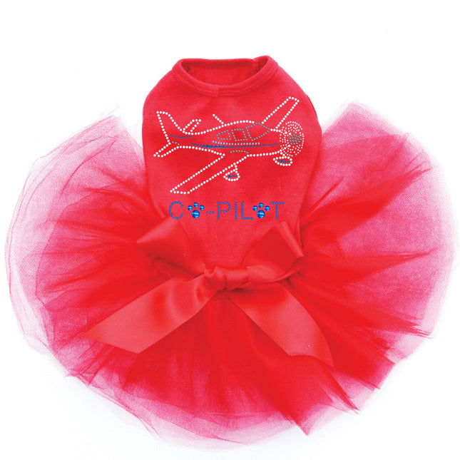 Co-Pilot Airplane (white) - Dog Custom Tutu