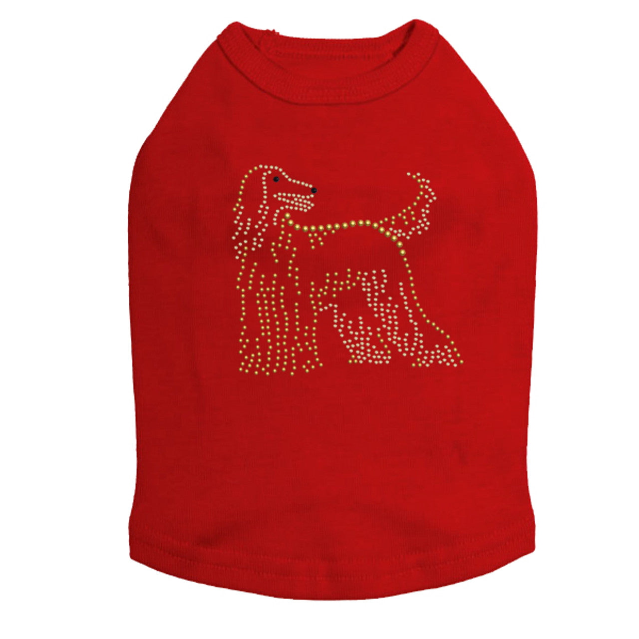 Afghan Hound - Dog Tank Red