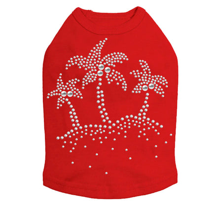 Palm Trees (Silver) - Dog Tank