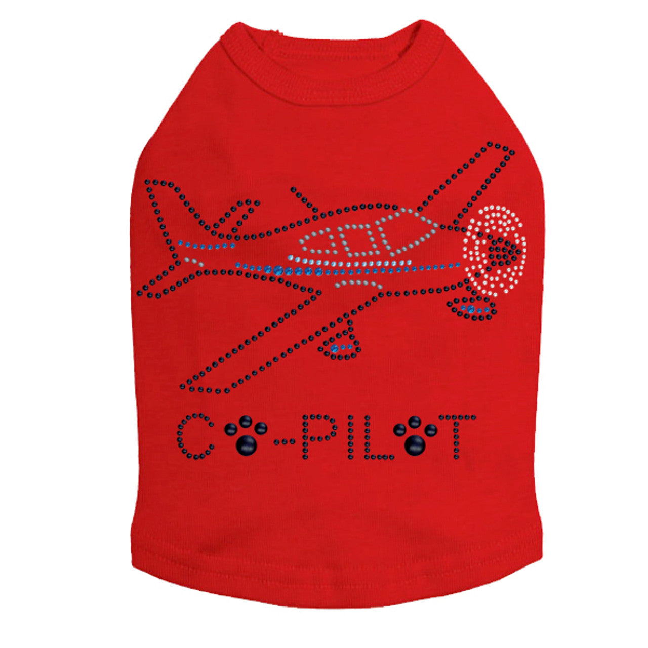 Co-Pilot Airplane (black) - Dog Tank Red