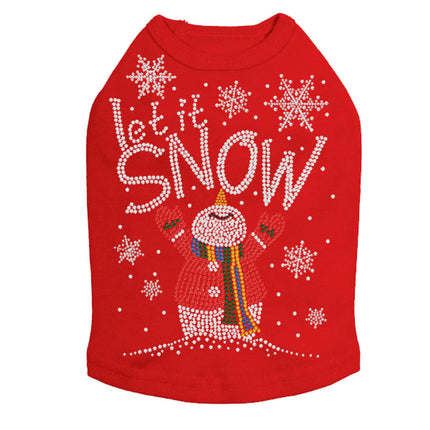 Let it Snow Snowman - Dog Tank