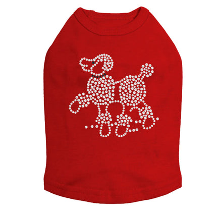 Poodle (Rhinestones) - Dog Tank