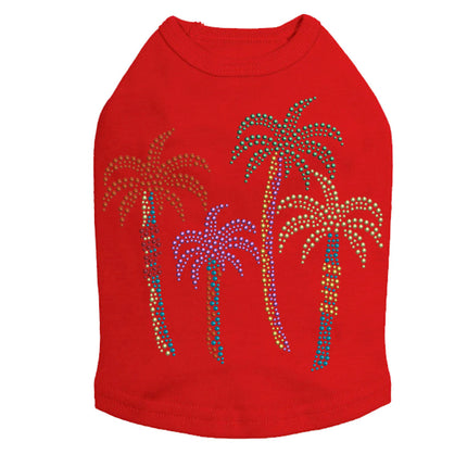 Palm Trees - Multicolor - Dog Tank