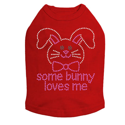 Some Bunny Loves Me (Pink) - Dog Tank