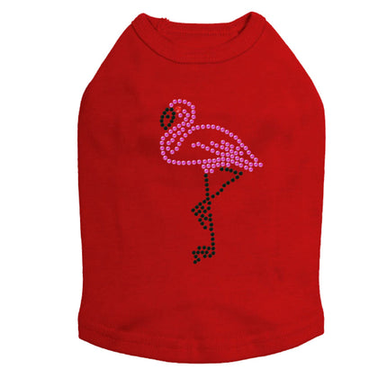 Pink Flamingo with Black Legs (Small) - Dog Tank