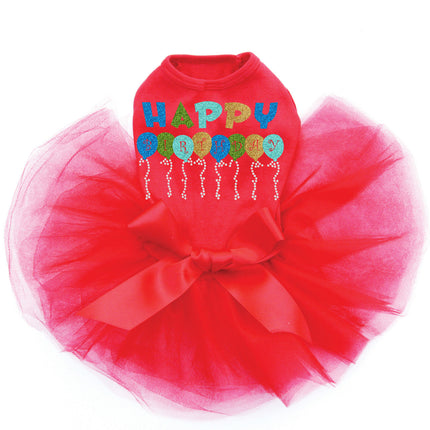 Happy Birthday Balloons (Blue) - Custom Tutu