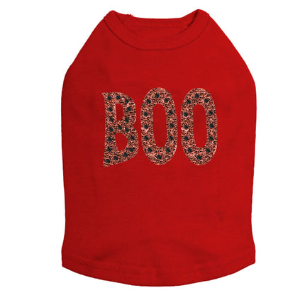 Orange Glitter Boo - Dog Tank