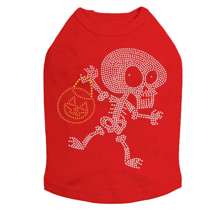 Trick or Treat Skeleton - Dog Tank