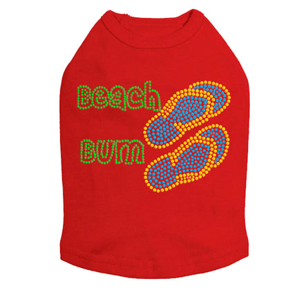 Beach Bum with Flip Flops - Dog Tank