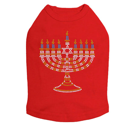 Menorah - Small (Blue, Silver, & Gold) - Dog Tank