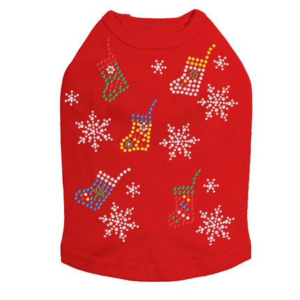 Stockings & Snowflakes - Dog Tank