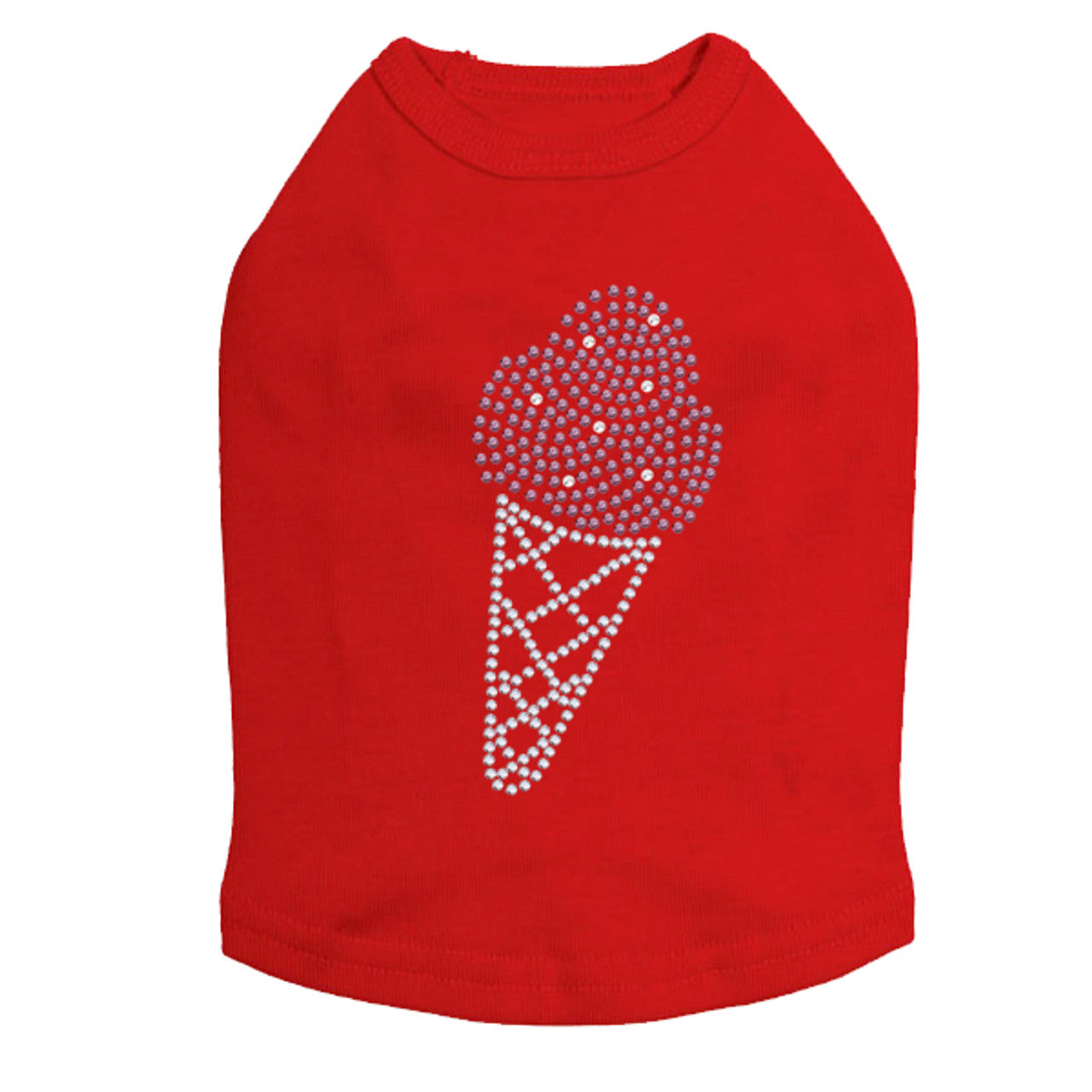 Ice Cream Cone - Dog Tank Red