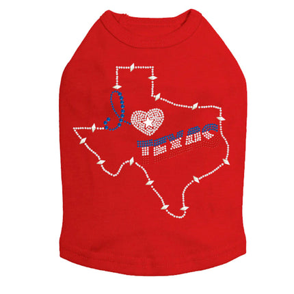 I Love Texas - Dog Tank