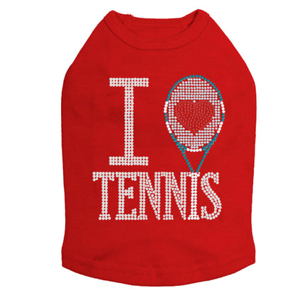 I Love Tennis - Dog Tank