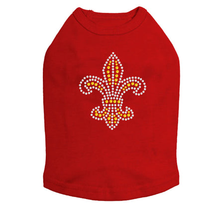 Fleur de Lis (Gold Rhinestones) - Dog Tank