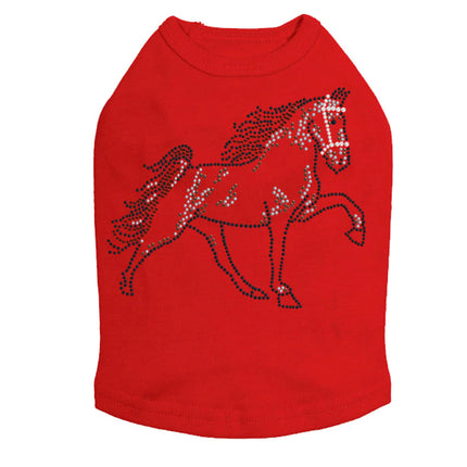 Horse (Brown Rhinestuds) - Dog Tank