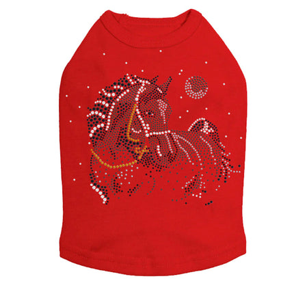 Horse with Stars & Moon - Dog Tank