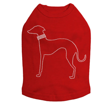 Greyhound Outline - Dog Tank