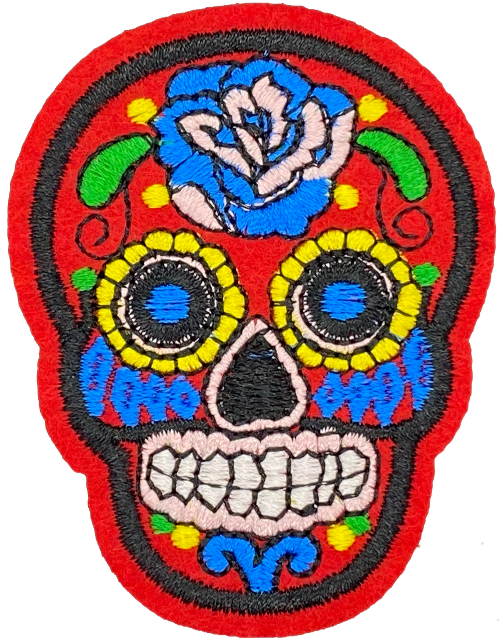 Red Sugar Skull - Patch