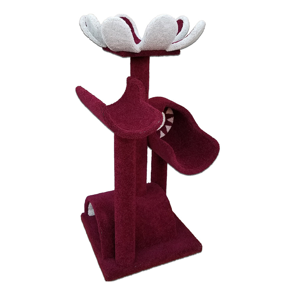 NAI' Flower Cat Tower Red Velvet - Red