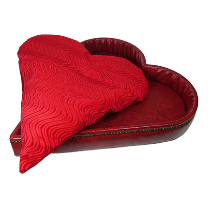 Deluxe Royal Heart Dog Bed