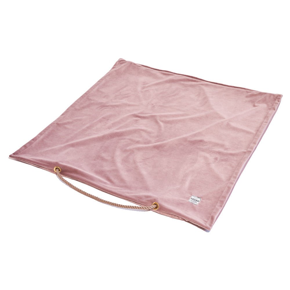 Rose Washable Velvet Dog Bed Cover