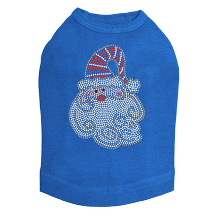 Santa Face with Curly Beard - Dog Tank