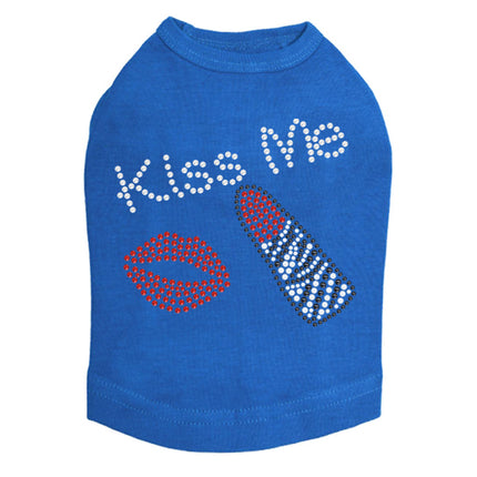 Kiss Me - Lips and Lipstick - Dog Tank