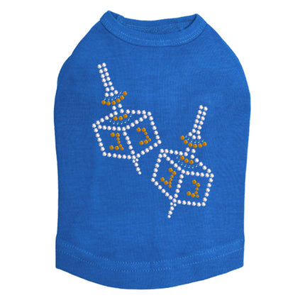 Dreidel - Small (Blue, Silver, & Gold) - Dog Tank