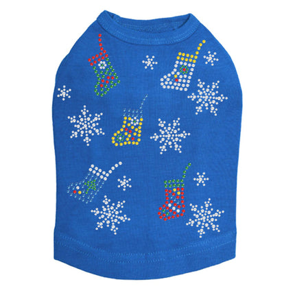 Stockings & Snowflakes - Dog Tank