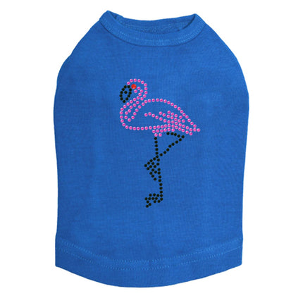 Pink Flamingo with Black Legs (Small) - Dog Tank