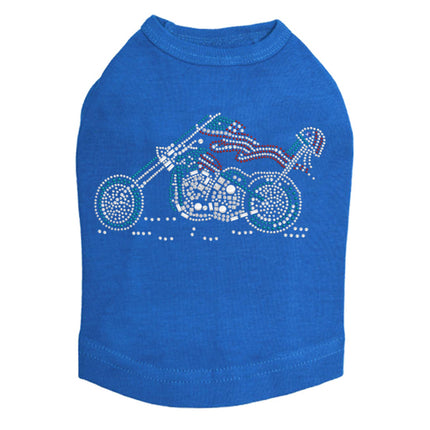 Motorcycle - Red, White, & Turquoise - Dog Tank