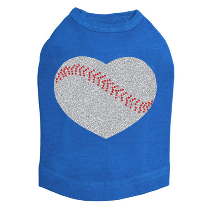 Baseball Heart - Dog Tank