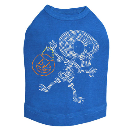 Trick or Treat Skeleton - Dog Tank