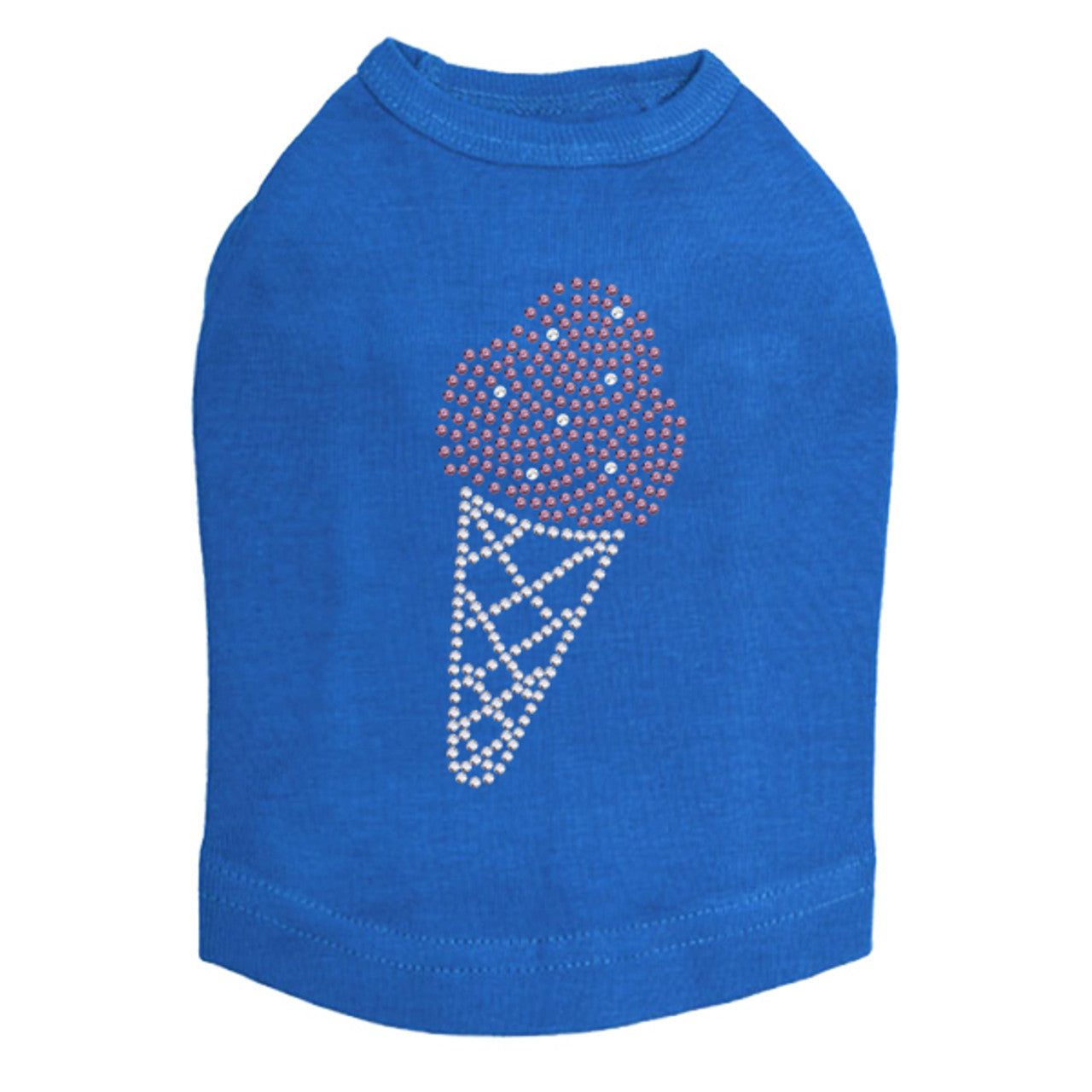 Ice Cream Cone - Dog Tank Royal Blue